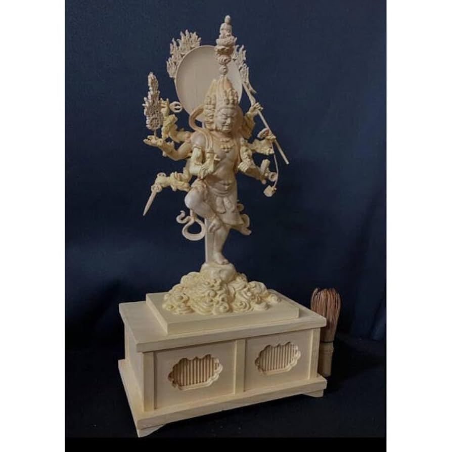 高41cm 最高級 総檜材 珍品 仏教工芸 木彫仏像 仏師手仕上げ　烏枢瑟摩明王 Amazon.co.jp: 高41сm 総檜材 仏教工芸 木彫仏像 仏師手仕上げ